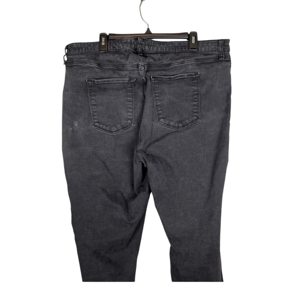 Abercrombie & Fitch Grey Black High Rise Skinny Distressed Ankle Jeans size 24L - Picture 3 of 8